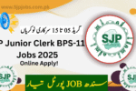 SJP Junior Clerk BPS-11 Jobs 2025 Apply Online | www.sjp.gos.pk